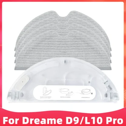 Compatible con Xiaomi Dreame D9, D9Max, D9 Pro, Dreame Bot L10 Pro,Mova L600 Z500 Robot aspirador tanque de agua almohadilla para fregar