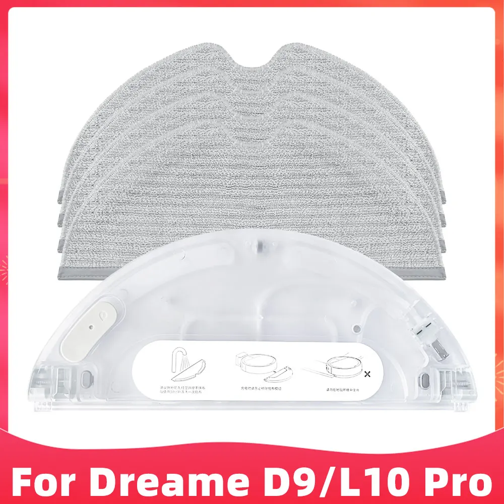 Compatible con Xiaomi Dreame D9, D9Max, D9 Pro, Dreame Bot L10 Pro,Mova L600 Z500 Robot aspirador tanque de agua almohadilla para fregar