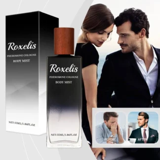 Roxelis-Perfume de feromonas duradero para hombre, 55ml, Colonia rica, citas románticas, fragancia corporal fresca, Perfume de Colonia para caballero