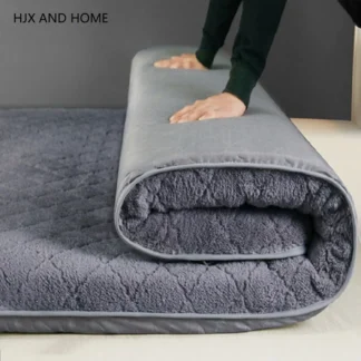 Colchón de suelo Tatami para mantener el calor en invierno, alfombrillas plegables para dormitorio de estudiantes, cama de tamaño completo King, Queen y Twin