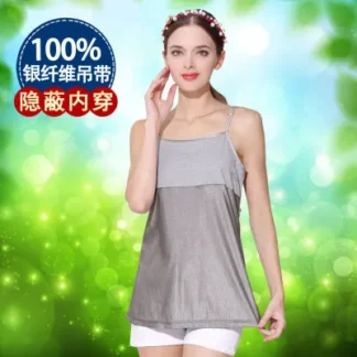 Traje de protección contra la radiación ropa de maternidad correas contra la radiación fibra de plata ropa para las cuatro estaciones dentro del vestido
