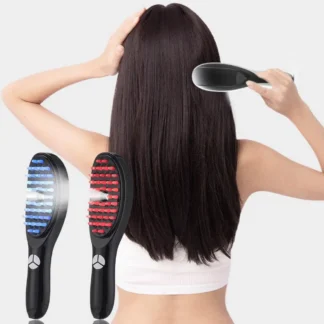 Terabrush para el cabello, innovador cepillo restaurador del cabello, terapia de luz roja y azul, medicina de microcorriente portátil, masaje W5N9, 1 Uds.