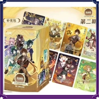 Paquete de suplemento de invío MINISO Genshin Impact Seven Saints vol. Solitario de tarjeta de colección de caja original de 2 tarjetas de batalla