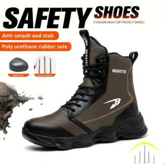 Zapatos de seguridad transpirables antigolpes y antipinchazos de moda.