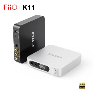 FiiO-decodificador balanceado K11 HiFi, amplificador de auriculares, USB, DAC, AMP, Audio de alta resolución, 1400mW de potencia, 384kHz/24bit, DSD256, 4,4 MM, 6,5 MM, RCA Co