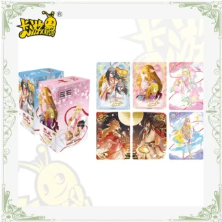 KAYOU Fox Demon Little Matchmaker Tarjeta de colección de vida pasada y actual Bolsa de borde continuo Tarjetas circundantes