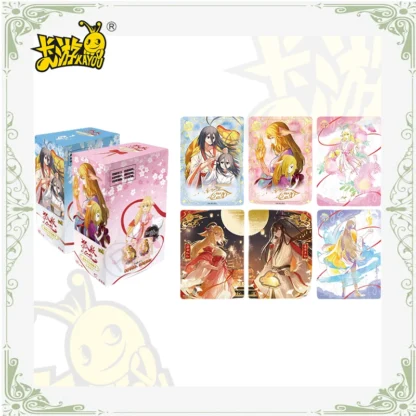 KAYOU Fox Demon Little Matchmaker Tarjeta de colección de vida pasada y actual Bolsa de borde continuo Tarjetas circundantes