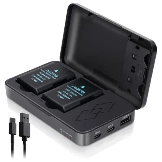 JYJZPB EN-EL14 EN-EL14A Batería para Nikon D3200, D3400, D3500, D5600, D3300 Caja de cargador de batería con doble canal para Nikon