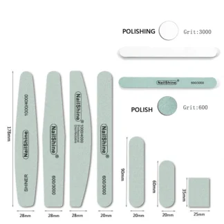 Limas de uñas (20 piezas), tableros de esmeril de grano 600/3000, lima de uñas para uñas naturales y uñas acrílicas, lima de uñas profesional