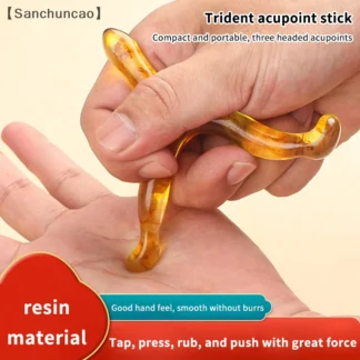 Herramientas de masaje de punto de disparo de resina, herramientas profesionales de drenaje linfático Gua Sha, terapia de masaje para aliviar el dolor de todo el cuerpo