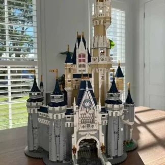 4080 Uds. Castillo de princesa Modular 71040 juegos de bloques de construcción, palillos juguetes para niños regalos de Navidad, no Compatible con partículas Legoed