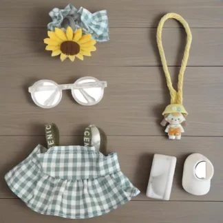 Ropa para Mini muñeca de peluche de 17cm, accesorios para el atuendo de Corea, Kpop Exo Labubu Idol, falda, sombrero, ropa DIY, regalo para niños