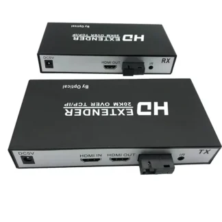 Extensor de fibra óptica HDMI KVM de 20km a través de Cable de fibra SC transmisor de Audio y vídeo receptor transceptor de fibra compatible con teclado de ratón