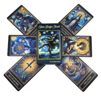 Nuevas cartas de Tarot Van Gogh, baraja de 78 cartas, versión en inglés, baraja de adivinación para adivinación, juego para fiesta familiar, regalo para mujeres