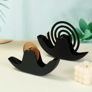 Soporte de bobina de plástico ignífugo para mosquitos, almacenamiento de cenizas, marco Vertical para quemar incienso, repelente de mosquitos, bonito