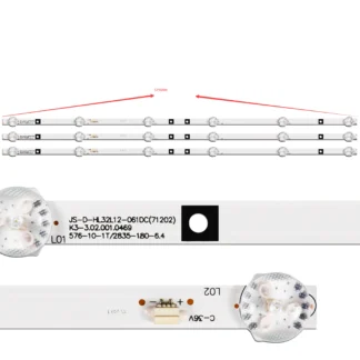 Para televisor de 32 "32LD101 LED32HD310 AKAI LEA-32B49P HD32-D2 32LE12J LED32HD530 tira de LED RH43-D3202X-06A-JF SJ.HL.D3200601-2835BS-F
