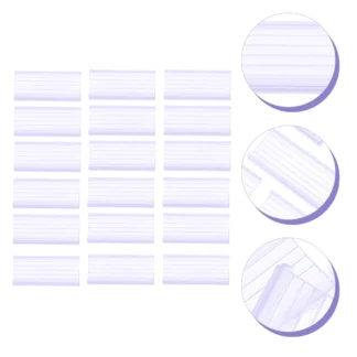 Portaetiquetas transparente en forma de arco de PVC, soporte de precio para supermercados, tiendas minoristas, impermeable, a prueba de polvo, 40 Uds.