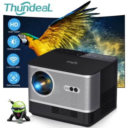 ThundeaL TDA5 FHD Proyector portátil Full HD 1080P 4K WiFi Android Mini Proyector IOS teléfono móvil TDA5W Beamer Video Projecteur