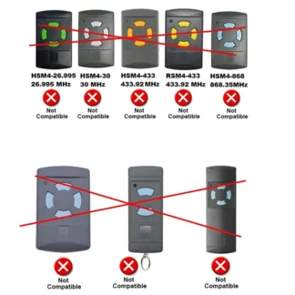 【¡Herramientas para el hogar!】 Abridor de puerta de garaje de 2 piezas de 868 Mhz para control remoto de garaje de repuesto Hormann HS4-868-BS, HS1-868-BS, HSS4-868-BS