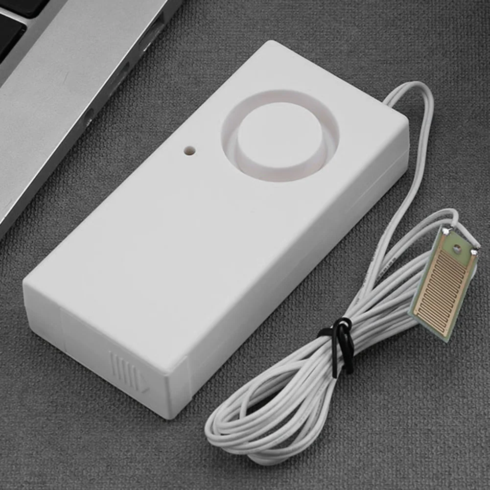 Mini alarma de inmersión en agua, Sensor de inmersión en agua alimentado por batería, Detector de alarma de nivel de agua fuerte, muebles de plástico para el hogar