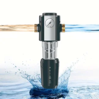 Prefiltro de gran flujo 6T para toda la casa, filtro de agua de sedimentos giratorio, purificador Central, prefiltro de retrolavado de lavado automático