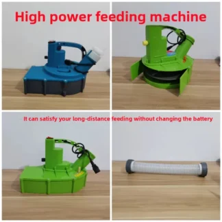 Alimentador de cangrejos, cabezal de aspersor, tubo de alimentación de alta potencia, cabezal de fertilizante Universal, máquina de cebo de larga distancia de alta velocidad