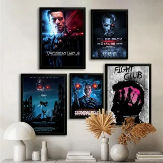 Póster artístico en lienzo de juego terminator, arte de pared, impresión de imágenes, familia moderna, decoración de dormitorio, carteles, pintura decorativa