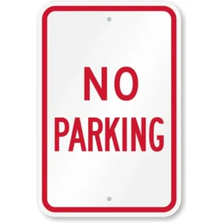 Arte de letrero de estaño vintage: aluminio resistente a la intemperie, sin letrero de estacionamiento, decoración transparente, duradera y atemporal