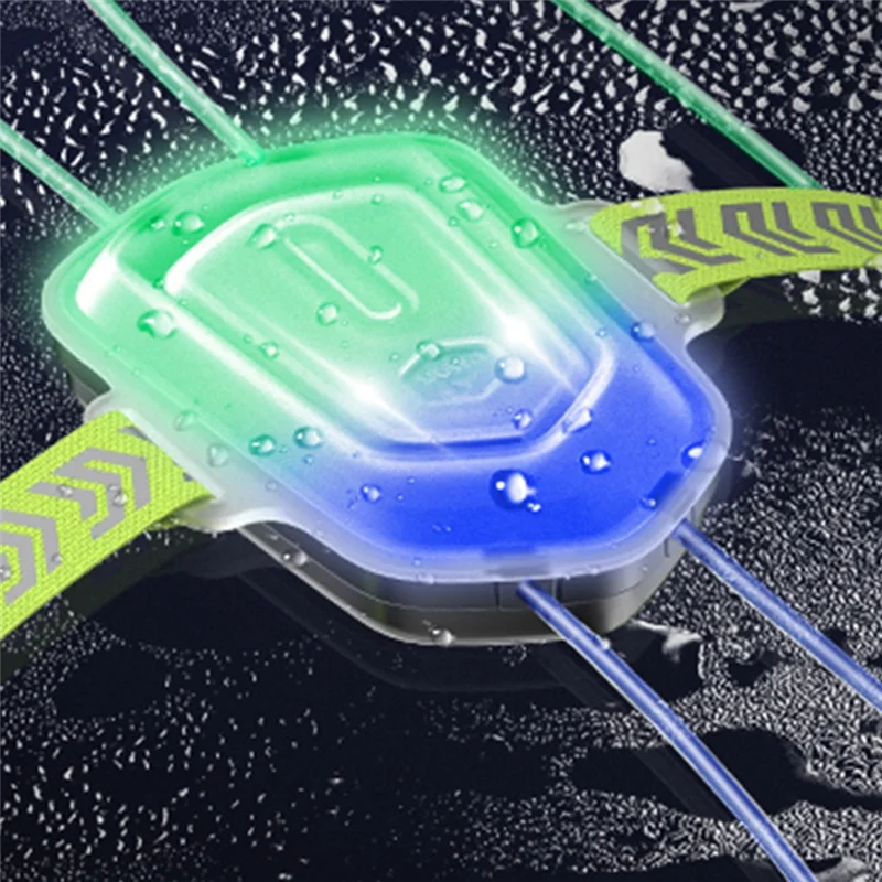 ABSS-Chaleco LED para deportes al aire libre de noche 360 ° Reflectante alta visibilidad Flash Seguridad LED Fibra Óptica Noche Correr Montar Colorido
