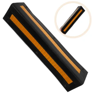 Protector de esquina de pared de goma, tiras anticolisión para estacionamiento, protector de parachoques de tráfico reflectante resistente, rueda de puerta
