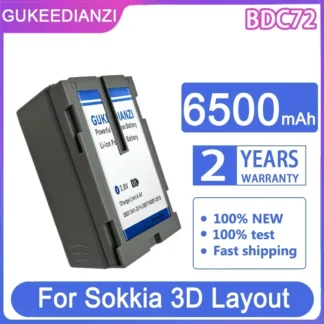Batería de 6500mAh para TP-L6 láser de tubo 3D Sokkia para estación Total Topcon GM-52 RC-5 Layout Navigator LN-150-rendimiento mejorado