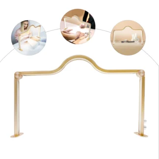 Luz de pestañas, luz de tecnología de uñas plegable, luz de uñas LED, selección de engranajes múltiples, lámpara de tecnología de uñas rectangular de aleación de aluminio y PVC