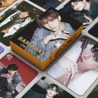 55 unids/set Kpop nuevo Ablum HOP Lomo Card Bang Chan foto impresa fotos sesión fotográfica para colección de Fans postales regalos