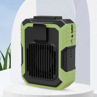 Mini ventilador de cintura portátil, recargable por USB, 4000mAh, ventilador Personal portátil, energía móvil de emergencia para sitio de trabajo/fazenda/viajes/pesca
