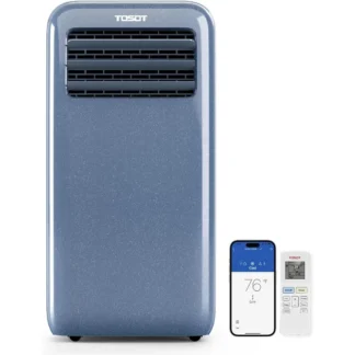 TOSOT 11.500BTU (8.000 BTU SACC) Control WiFi de aire acondicionado portátil, CA 3 en 1, deshumidificador, ventilador para habitaciones de hasta 400 pies cuadrados