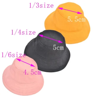 Accesorios para muñecas BJD, 1/3 1/4 1/6 MSD SD DD YOSD, elegante sombrero de sombra de caramelo, juguetes de regalo