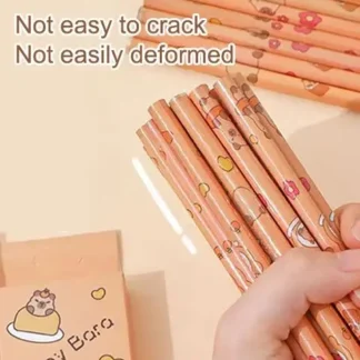 Capibara-lápiz de escritura de animales, 12 Uds., lápices de dibujo HB, dibujo para estudiantes, bocetos, papelería, accesorios de oficina, suministros escolares