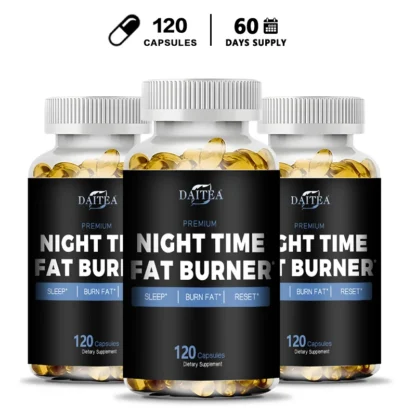Suplemento quemador de grasa nocturno: apoya la salud cardiovascular y digestiva, beneficios para la calidad del sueño y la gestión del peso