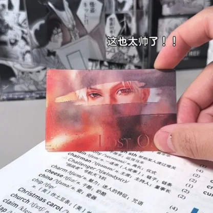 2 unids/lote 3D tarjeta de amor y espacio profundo exquisita Sylus Qin Che tarjeta de impresión de doble cara LOMO tarjetas de Anime Juguetes