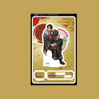 Periféricos de Anime japonés Attack on Titan, soporte acrílico con fondo, adornos de escritorio coleccionables, regalos creativos de cumpleaños