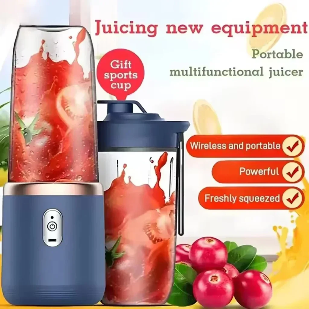 1 exprimidor eléctrico multifuncional para niños, licuadora eléctrica adecuada para niños, zumo y jugo de frutas saludables.