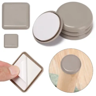 Parachoques suave resistente al desgaste, autoadhesivo de fácil movimiento, Protector de suelo para sofá y mesa, almohadillas deslizantes para patas de muebles, alfombrilla antideslizante antiruido, 4 Uds.