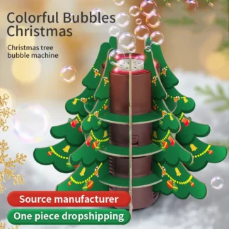 Máquina eléctrica de burbujas para árbol de Navidad, espuma rápida, 4 pilas AA (incluidas), adecuada para fiestas de cumpleaños en interiores y exteriores