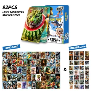 Nuevo coleccionar 92 Uds Tralalero Tralala * tarjetas de dibujos animados Tungtung Sahur Brainrot juego de cartas niños fiesta Cosplay juguetes clásicos fotos regalo