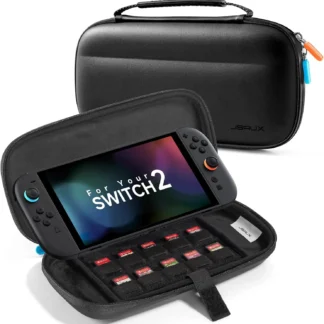 Estuche de transporte para Nintendo Switch 2 2025, estuche de viaje delgado con 10 ranuras para cartuchos de juego, bolsa portátil, accesorios de transporte protectores