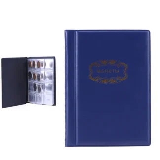 Libro de colección de monedas con 120 bolsillos, organizadores de níquel y almacenamiento para
