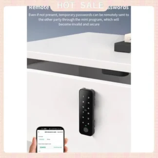 Entrega en 24 horas Tuya, Bluetooth, gabinete de madera inteligente, cerradura electrónica con huella dactilar, Control por aplicación remota para muebles, cajón, casillero