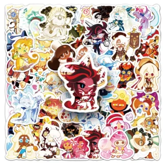 10/30/50 Uds. Juego de Cookie Run Kingdom dibujos animados lindo divertido personalizado creativo Doodle pegatina DIY guitarra pegatina impermeable juguete para niños