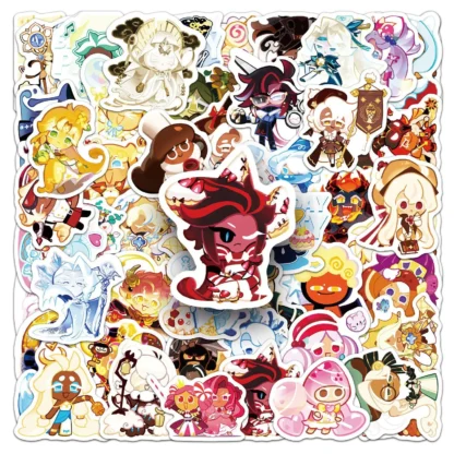 10/30/50 Uds. Juego de Cookie Run Kingdom dibujos animados lindo divertido personalizado creativo Doodle pegatina DIY guitarra pegatina impermeable juguete para niños
