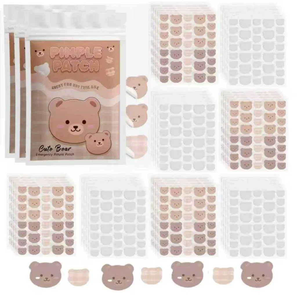 720 piezas de parches faciales para el acné de dibujos animados, corrector, parche para el acné y parche para espinillas, ultrafino y transpirable